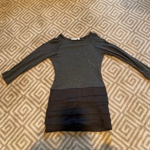 Long Sleeve Dress with Layered Skirt